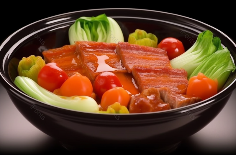 红烧肉蔬菜砂锅美味中餐,高清,摄影图,摄影图片,图片大全,摄影图免费下载